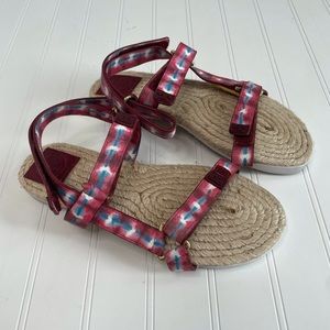 Tory Burch Sonda STRAPPY ESPADRILLE Bumper Sandal women’s 6.5